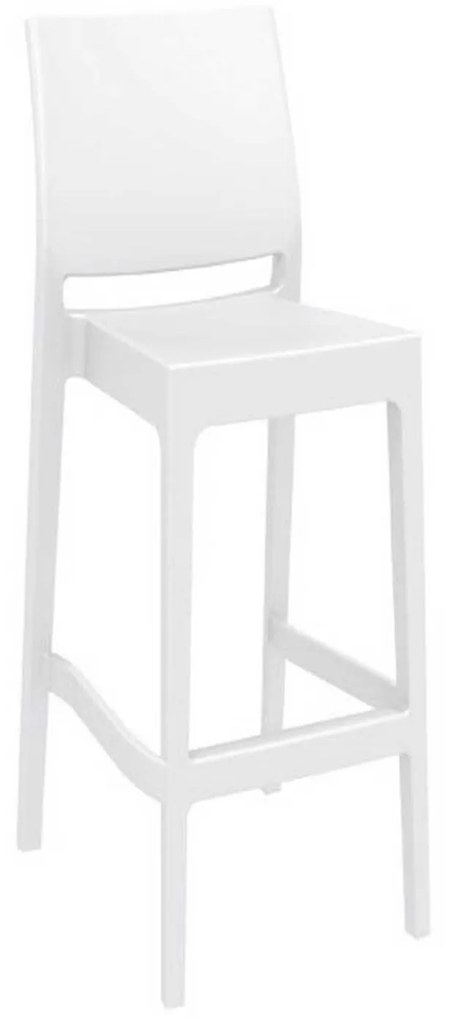 Σκαμπό Μπαρ Maya 75 White 20-0383 45Χ51Χ108cm Siesta Polypropylene