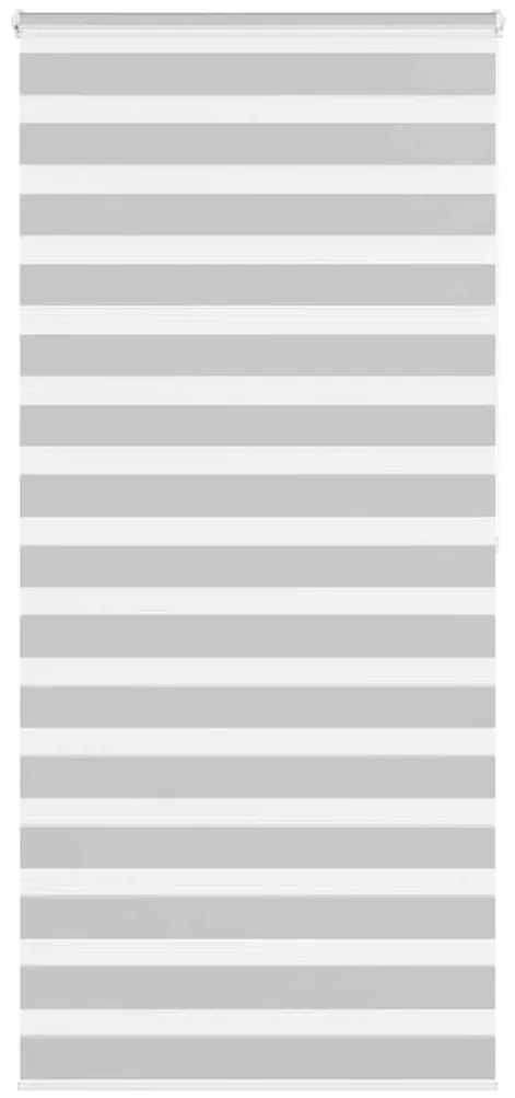 vidaXL Ζέβρα τυφλή Ανοιχτό Γκρι Πλάτος υφάσματος 100,9 εκ. Πολυεστέρας