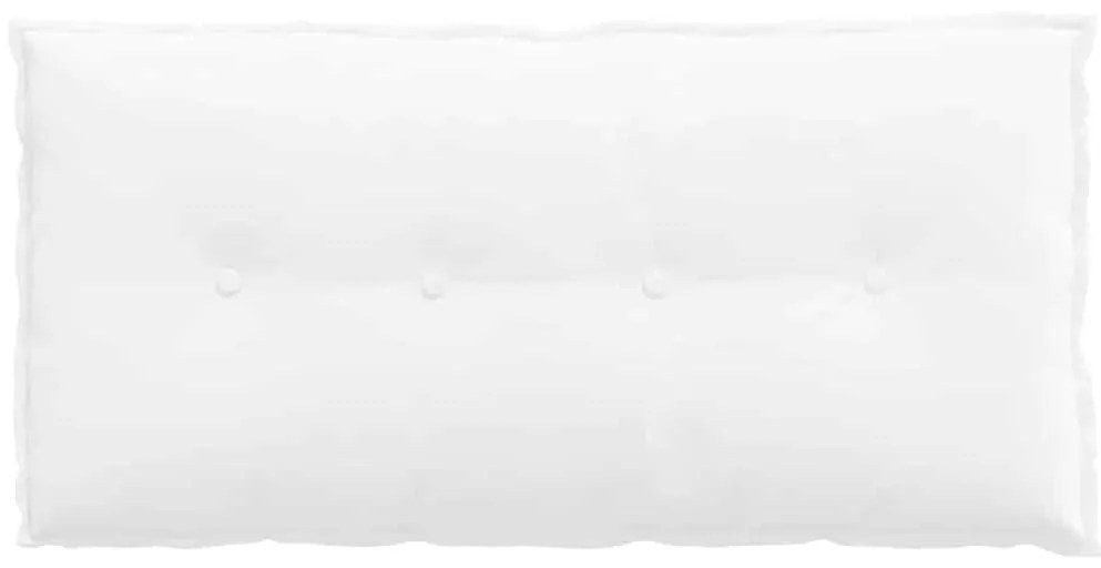 vidaXL Μαξιλάρι Πλάτης Λευκό 100 x 19 x 50 εκ ύφασμα
