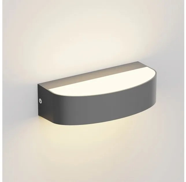 Απλίκα Φωτιστικό Τοίχου LED 9W IP65 3CCT Διπλής Δέσμης Caror It Lighting-80204040-Μαύρο 80204040