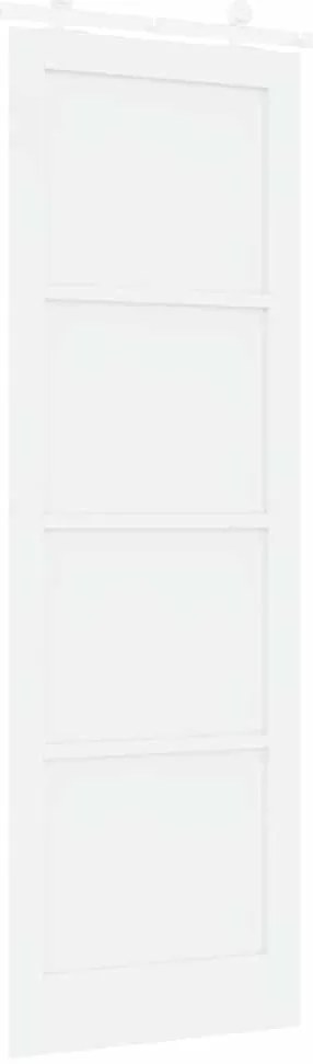 vidaXL Σετ Συρόμενης Πόρτας ORKDAL Λευκό 78 x 232 cm