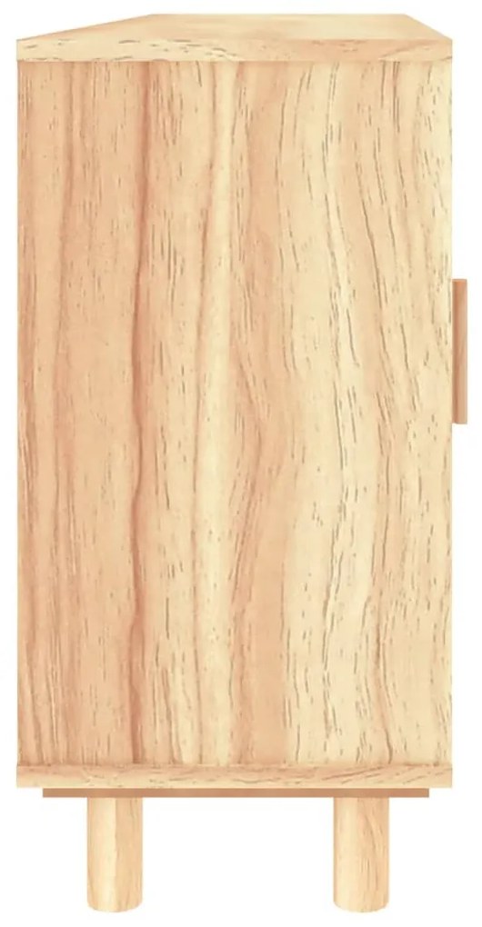 vidaXL Συρταριέρα Καφέ 105x30x60 εκ. Μασίφ Πεύκο &amp; Φυσικό Ρατάν