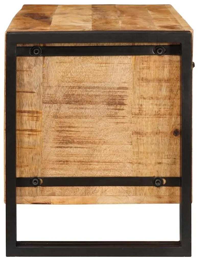 vidaXL Ντουλάπα Παπουτσιών Καφέ 90 x 38 x 45 εκ. Μασίφ ξύλο μάνγκο