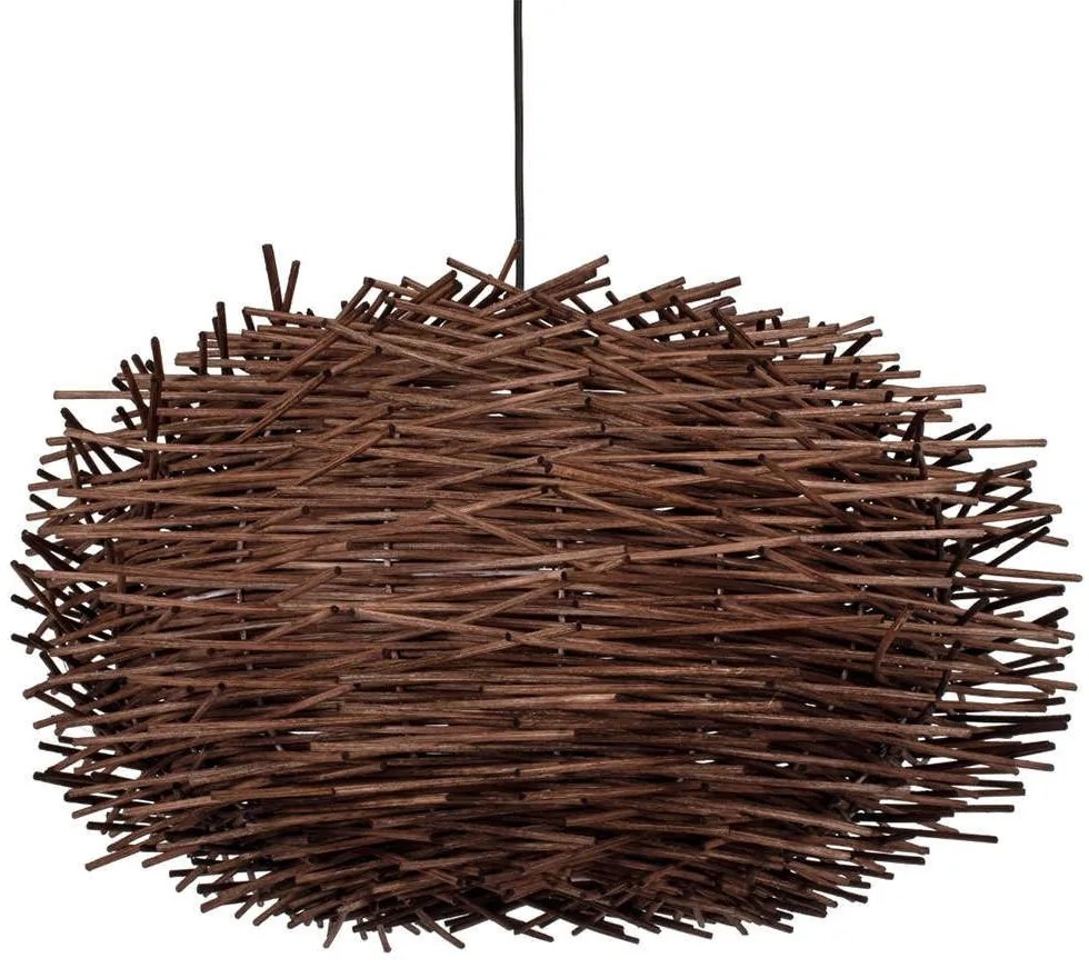 Φωτιστικό Οροφής Minorca 01734 Φ60x35cm 1xE27 Brown GloboStar