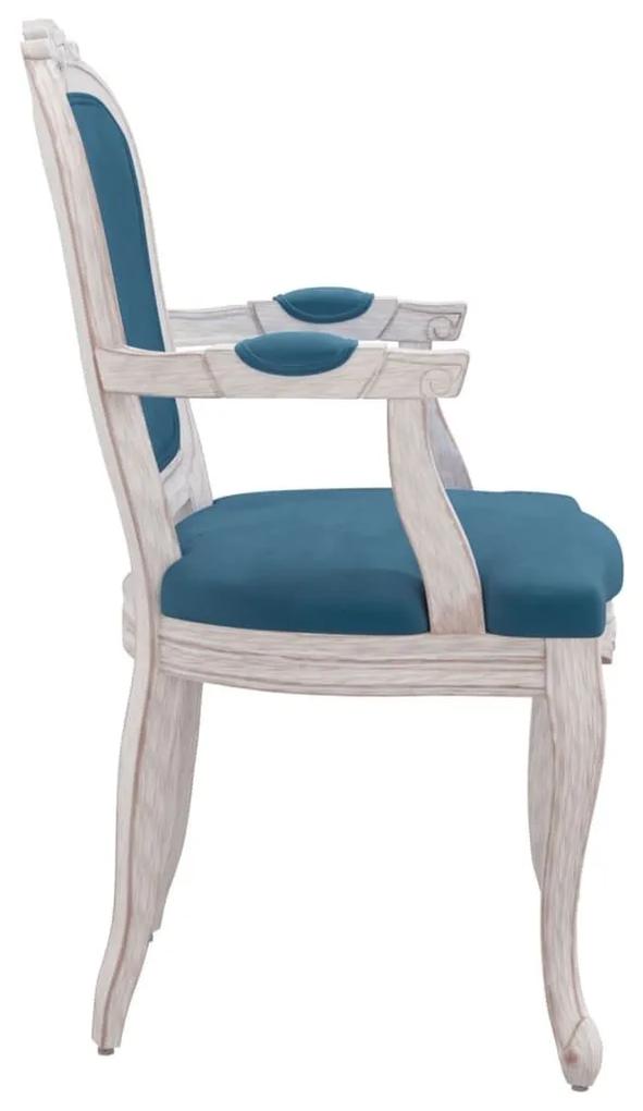Καρέκλα Τραπεζαρίας Μπλε 62 x 59,5 x 100,5 εκ. Βελούδινη - Μπλε