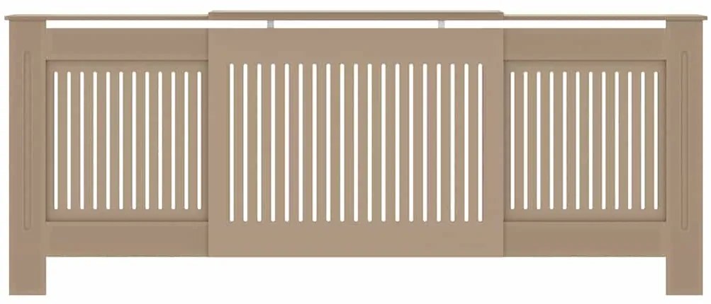 vidaXL Καπάκι Καλοριφέρ 2 pcs Καφέ 205 x 20,5 x 81,5 εκ.