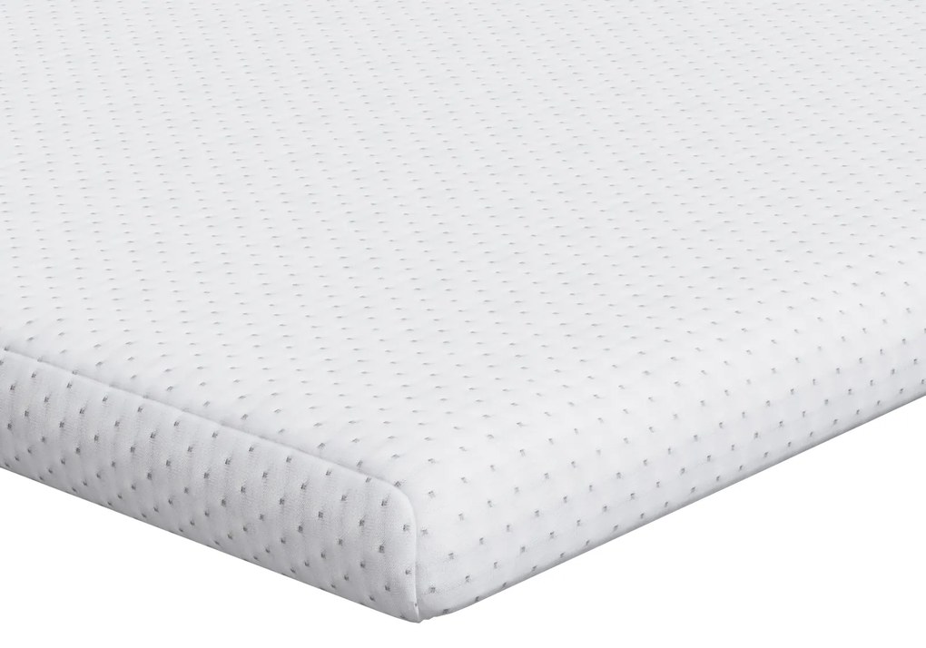vidaXL Στρώματα Λευκό 140 x 200 cm 100% ύφασμα πολυεστέρα με τζακάρ