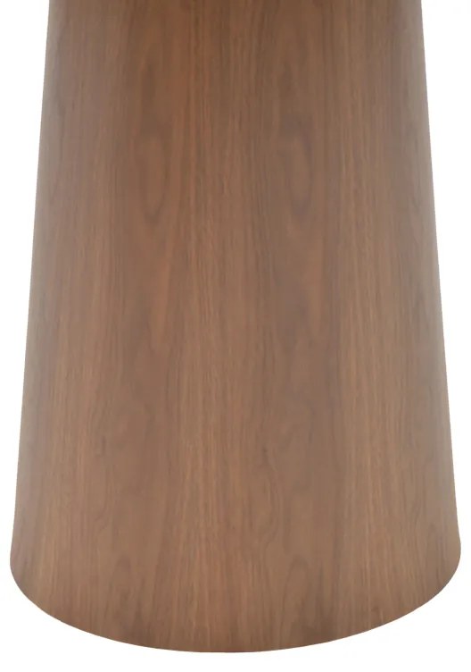 Tραπέζι Donda pakoworld mdf-μέταλλο καρυδί Φ100x76εκ