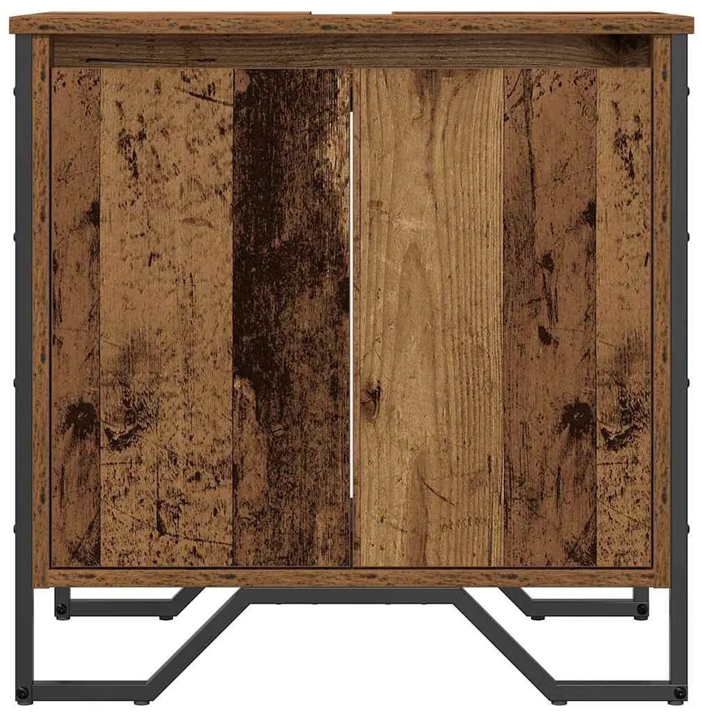 vidaXL Ντουλάπι Νιπτήρα Παλιό Ξύλο 60 x 35 x 60 εκ. Επεξεργασμένο ξύλο