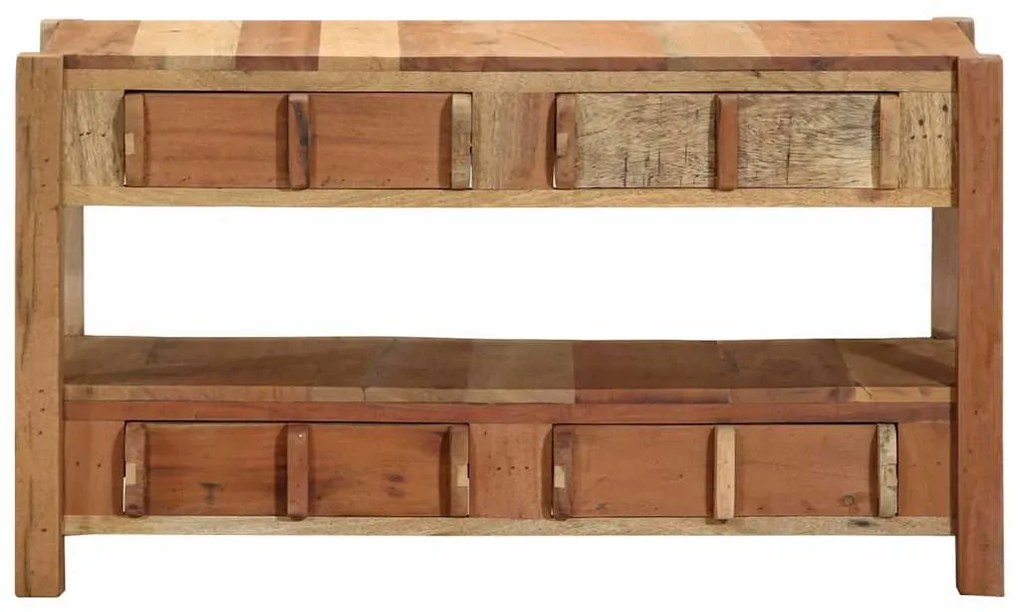 vidaXL Ντουλάπι TV Καφέ 83 x 33 x 46 εκ. Μασίφ ανακυκλωμένο ξύλο