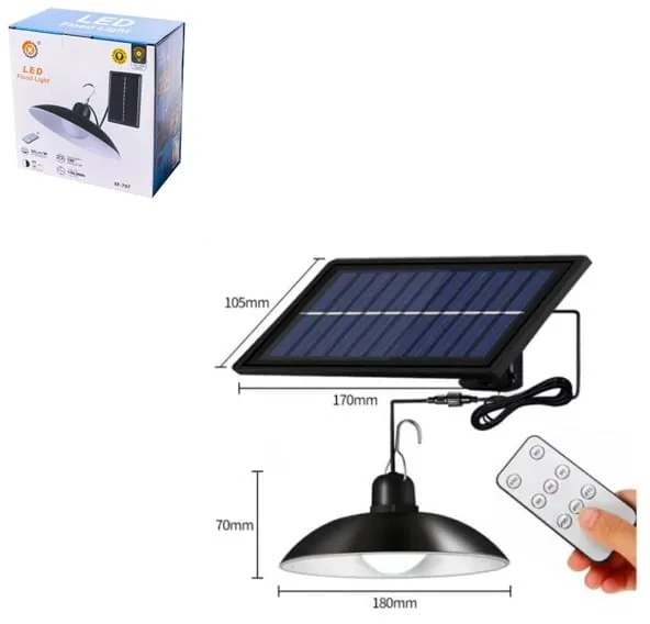 Ηλιακός λαμπτήρας LED με τηλεχειριστήριο XF-707 - LED flood light