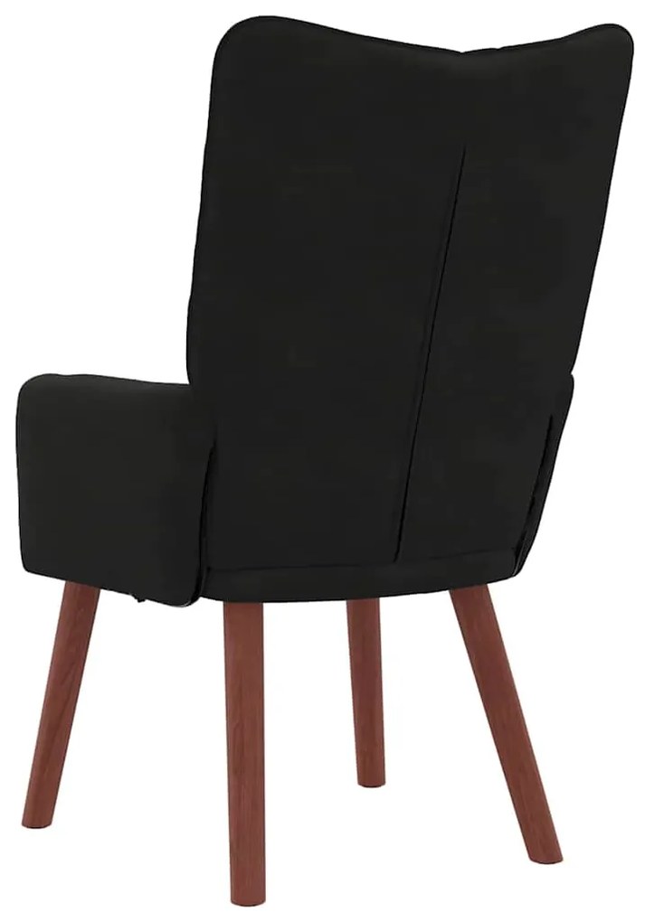 vidaXL Χαλαρωτική Πολυθρόνα Μαύρο 63 x 67 x 94 εκ. Βελούδο