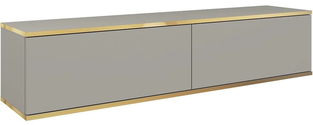 Έπιπλο Τηλεόρασης Κρεμαστό Oro P_ORO_STV_Sz 135x30x32cm Grey-Gold