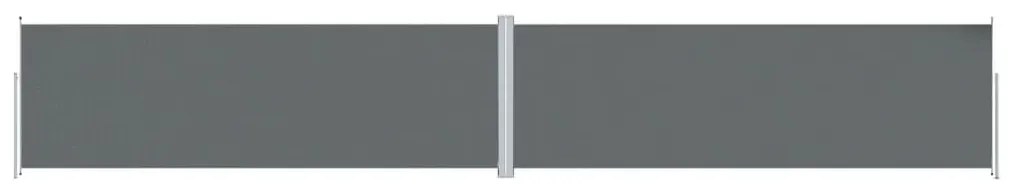vidaXL Σκίαστρο Πλαϊνό Συρόμενο Ανθρακί 200 x 1200 εκ.