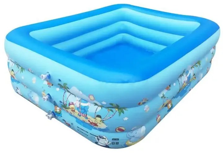 Παιδική φουσκωτή πισίνα - SL-C026 - 160*130*60cm - 151790 - Blue-151790_bl
