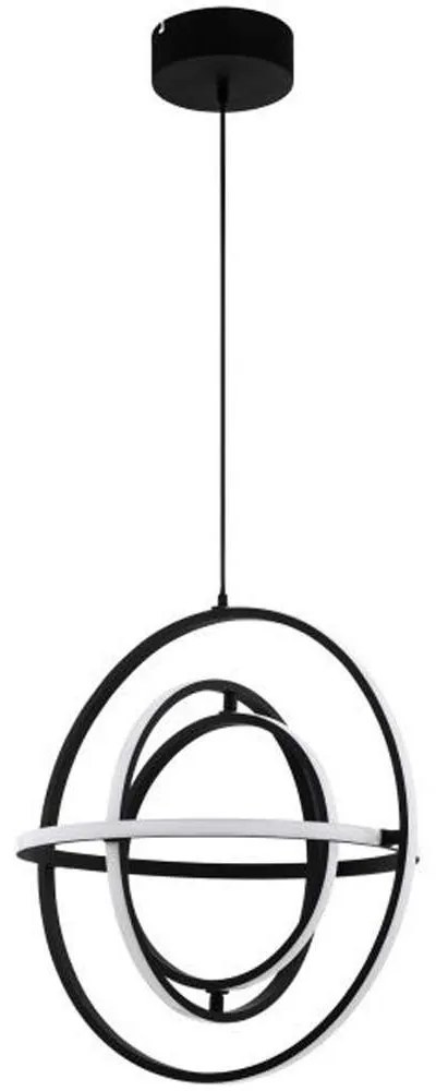 Φωτιστικό Οροφής 39893 Retornio Led Ø580 Black Eglo Metal,Aluminum