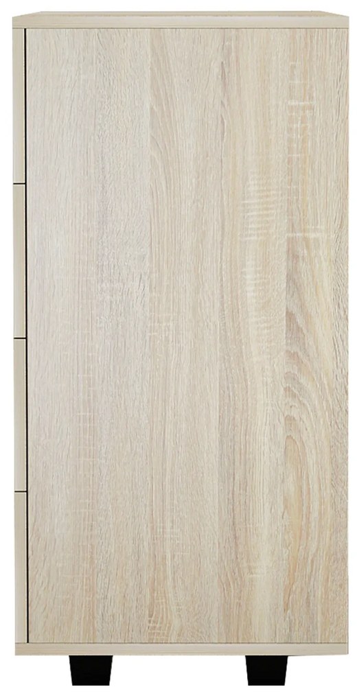 Συρταριέρα Μελαμίνης Με 4 Συρτάρια Sonoma 80x40x83Yεκ.