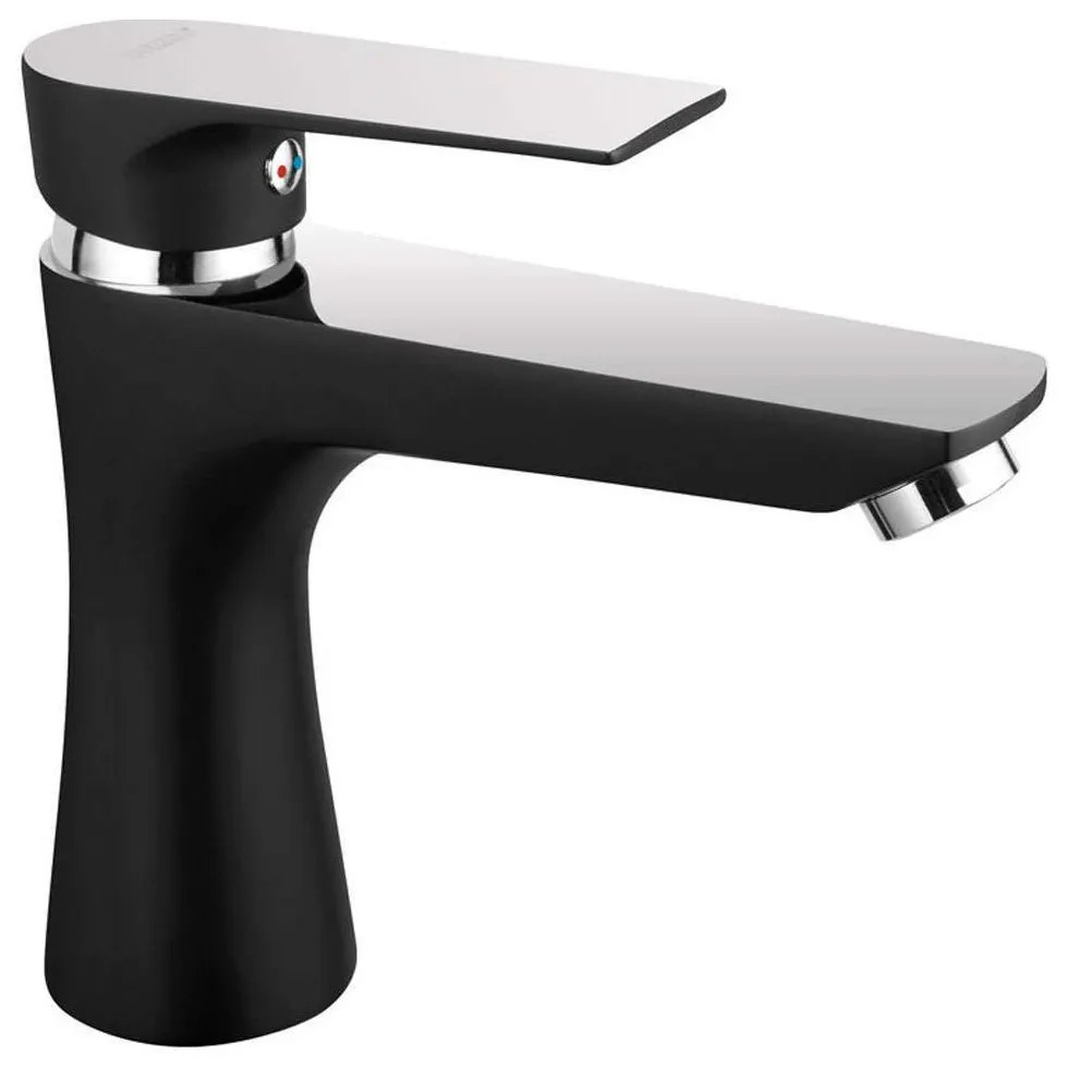 Μπαταρία Νιπτήρος Algeo Square BAQ2BLC Black-Chrome Ferro Metal