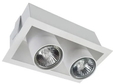 Σποτ Φωτιστικό Οροφής Χωνευτό 2xGU10 10W IP20 Eye Mod Nowodvorski 8938 Λευκό