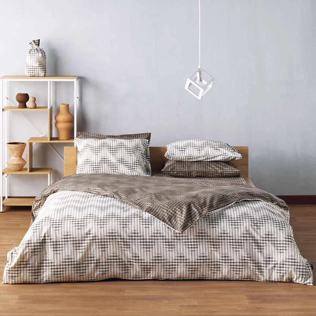 Παπλωματοθήκη Ημίδιπλη (Σετ 185x245) 2 Όψεων Kentia Versus Galone 04