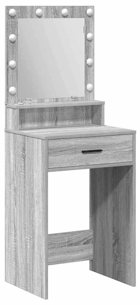 vidaXL Κομοδίνο Γκρι sonoma 50 x 41 x 135 εκ Επεξεργασμένο ξύλο
