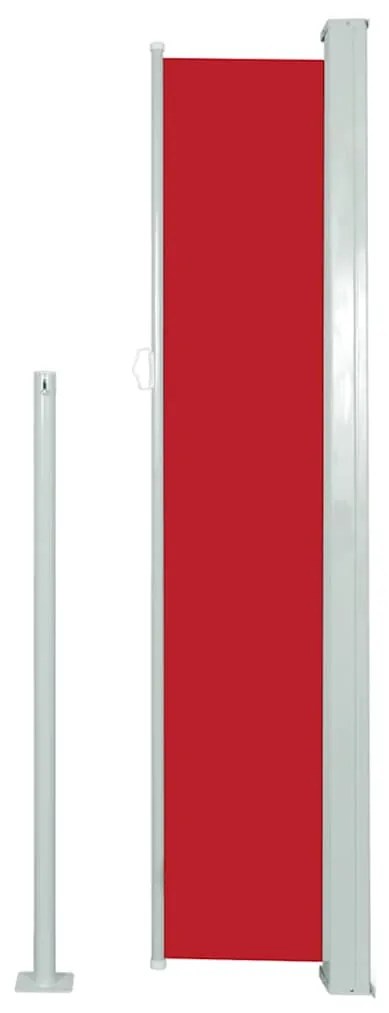 vidaXL Σκίαστρο Πλαϊνό Συρόμενο Κόκκινο 140 x 300 εκ.