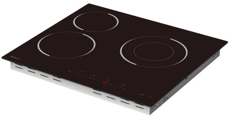 Tesla HV6300MB Γυάλινη Κεραμική Εστία, 5700W, 9 στάδια, Χρονοδιακόπτης, Ένδειξη καυτής επιφάνειας, Προστασία παιδιών, Μαύρο