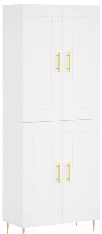 vidaXL Ντουλάπι Λευκό 69,5x34x180 εκ. από Επεξεργασμένο Ξύλο