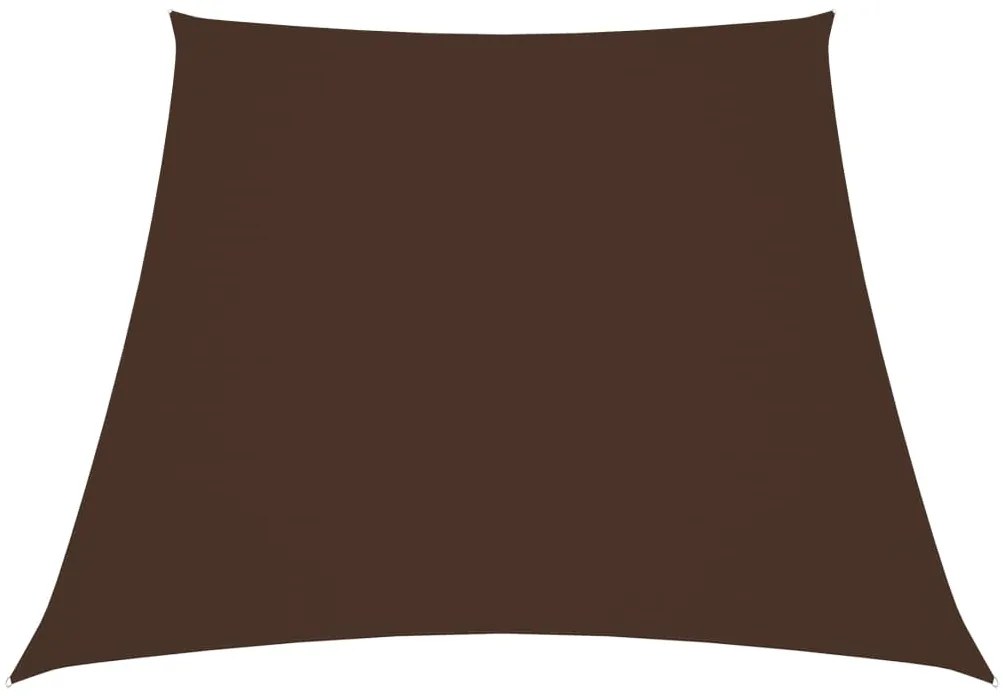 vidaXL Πανί Σκίασης Τρίγωνο Καφέ 2/4 x 3 μ. από Ύφασμα Oxford