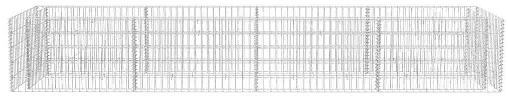 vidaXL Συρματοκιβώτιο - Γλάστρα Υπερυψωμένη 360x90x50 εκ. Ατσάλινη