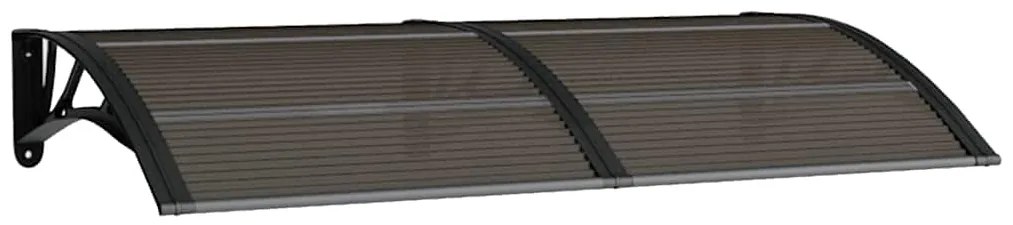vidaXL Στέγαστρο Πόρτας Μαύρο 150x75 εκ. από Πολυκαρβονικό