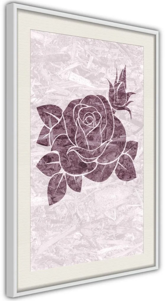 Αφίσα - Monochromatic Rose - 20x30 - Χρυσό - Χωρίς πασπαρτού