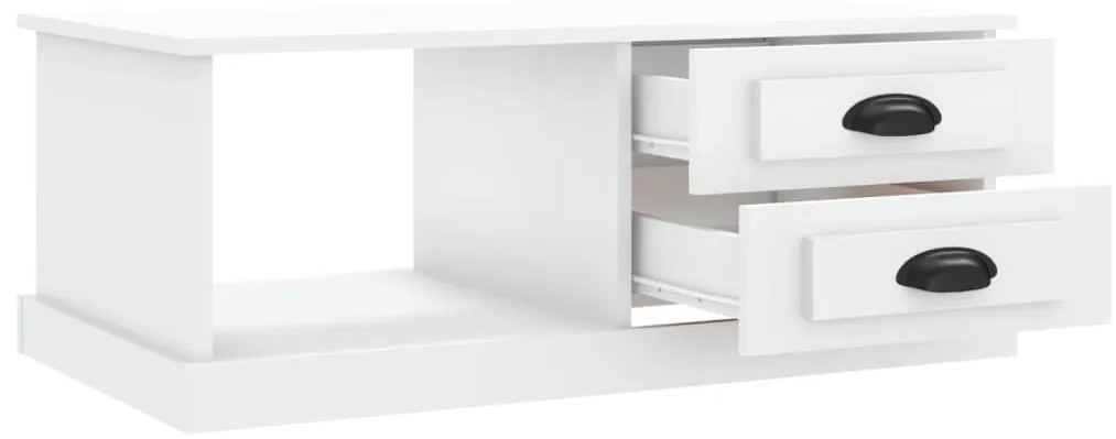 vidaXL Τραπεζάκι Σαλονιού Λευκό 90 x 50 x 35 εκ. Επεξεργασμένο Ξύλο