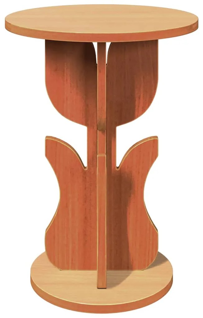 vidaXL Τραπεζάκι Πλευράς Καφέ κεριού 39.5 x 39.5 x 53.5 εκ