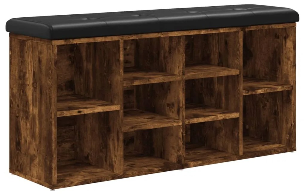 vidaXL Παπουτσοθήκη Καπνιστή Δρυς 102x32x50 εκ. από Επεξεργασμένο Ξύλο