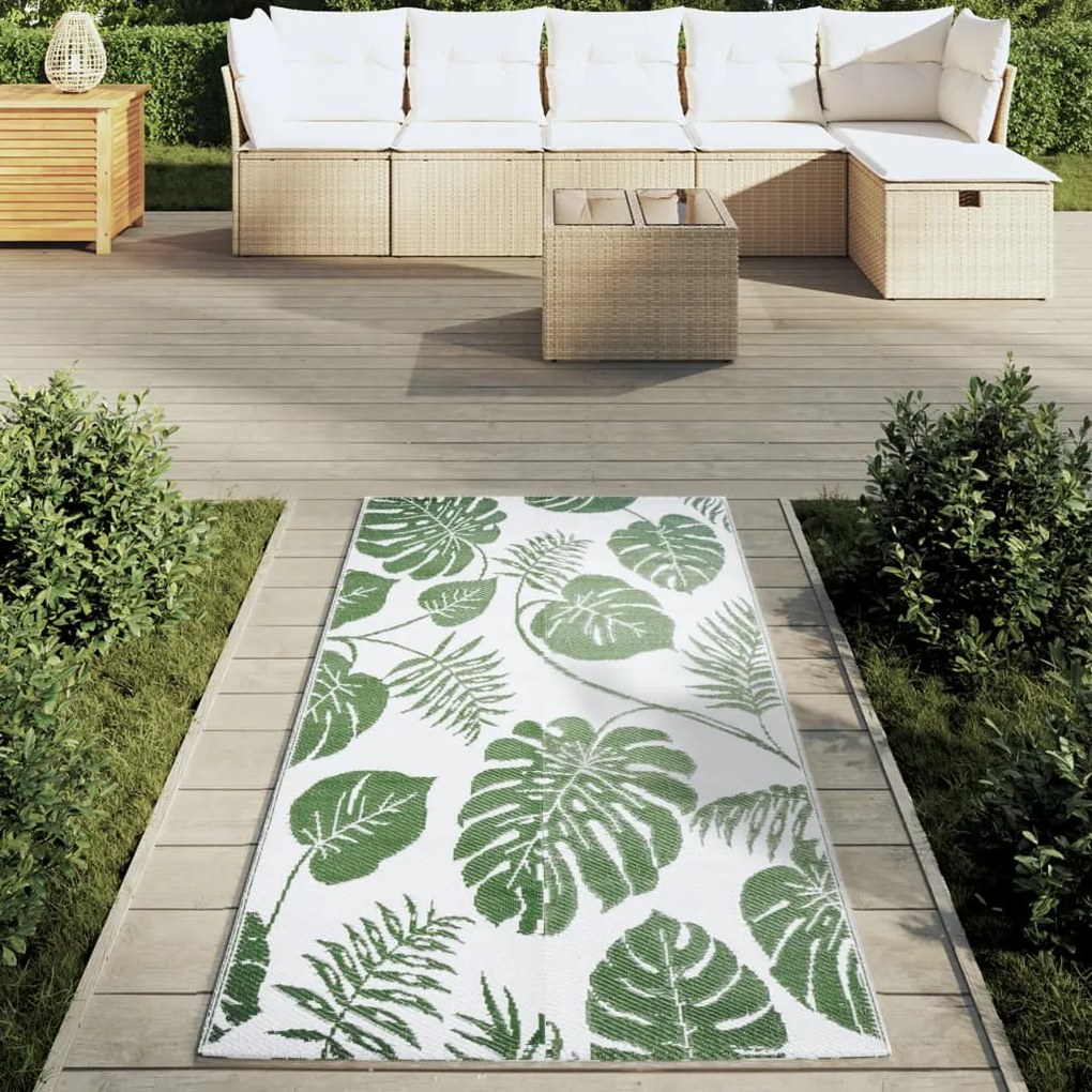 vidaXL Χαλί εξωτερικού χώρου ARAKIL Πράσινο 80x150 cm PP