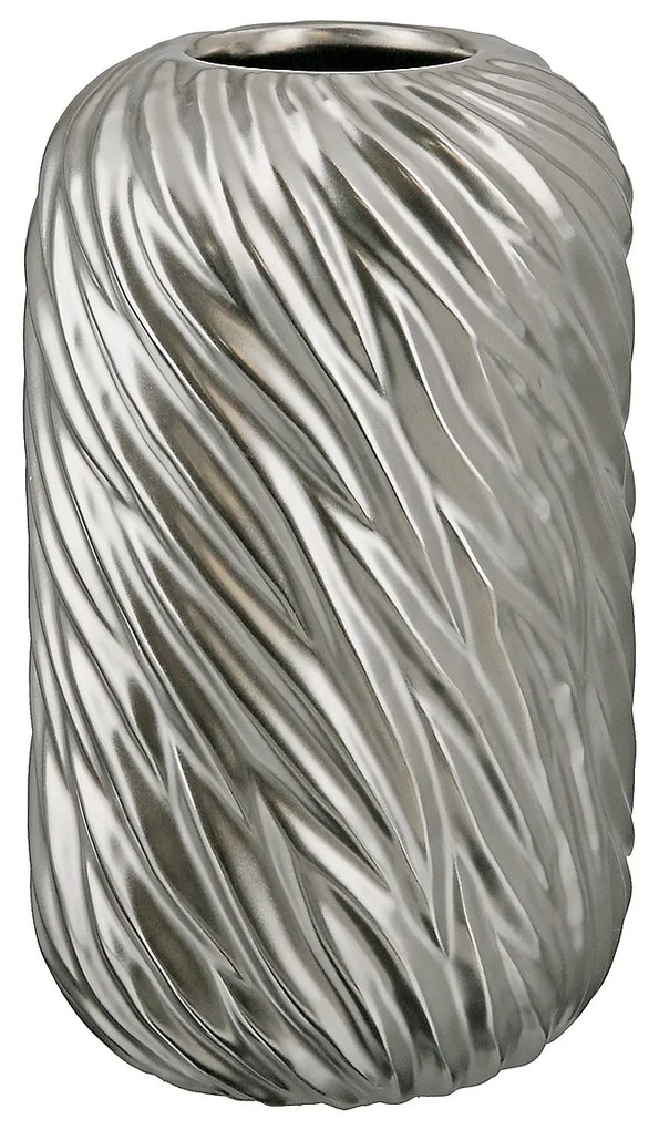 Βάζο ArteLibre Ασημί Κεραμικό 12x12x20cm-05160136
