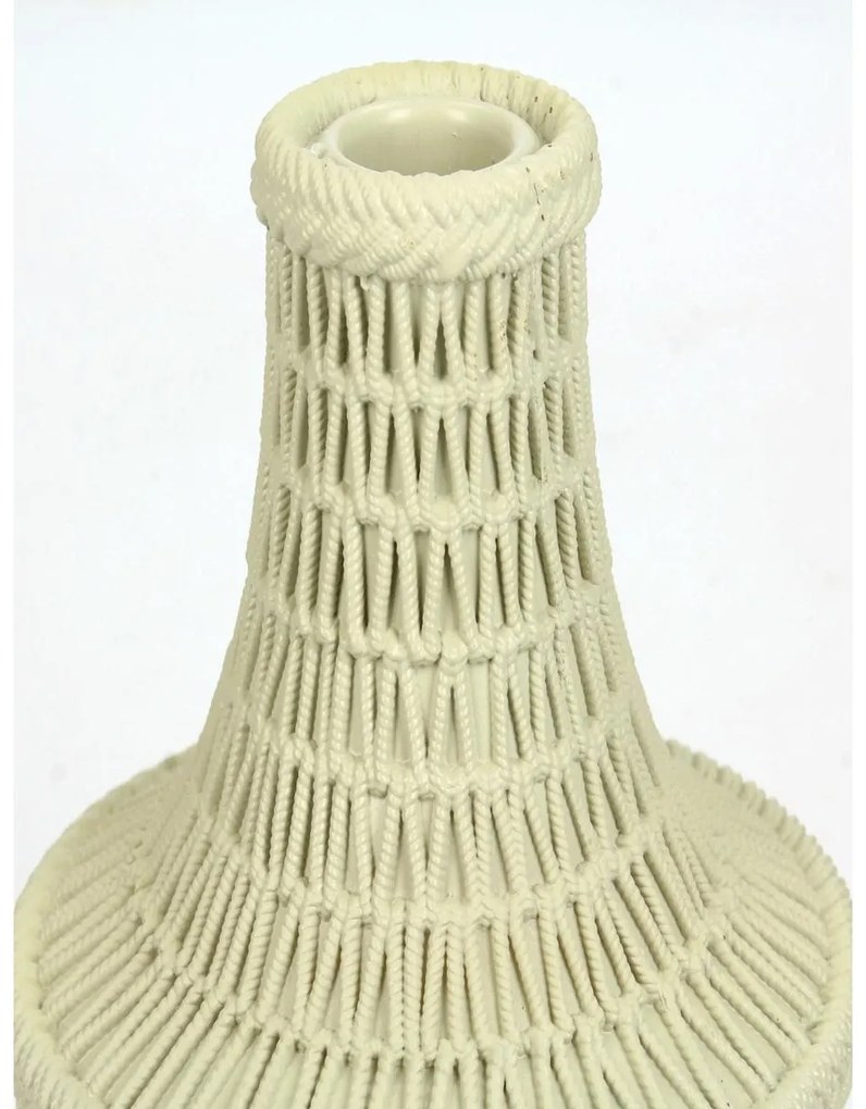 Κηροπήγιο ArteLibre Χάντρες Μπεζ Polyresin 12.5x12.5x15.4cm