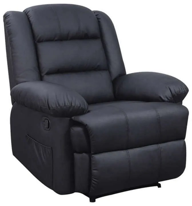 Πολυθρόνα Βίβιαν Relax Black 90Χ93Χ100εκ. 15.0016 Τεχνόδερμα