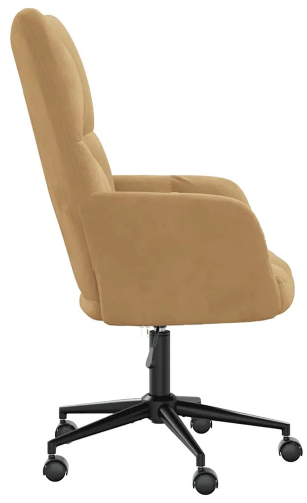 vidaXL Πολυθρόνα Relax Καφέ Βελούδινη