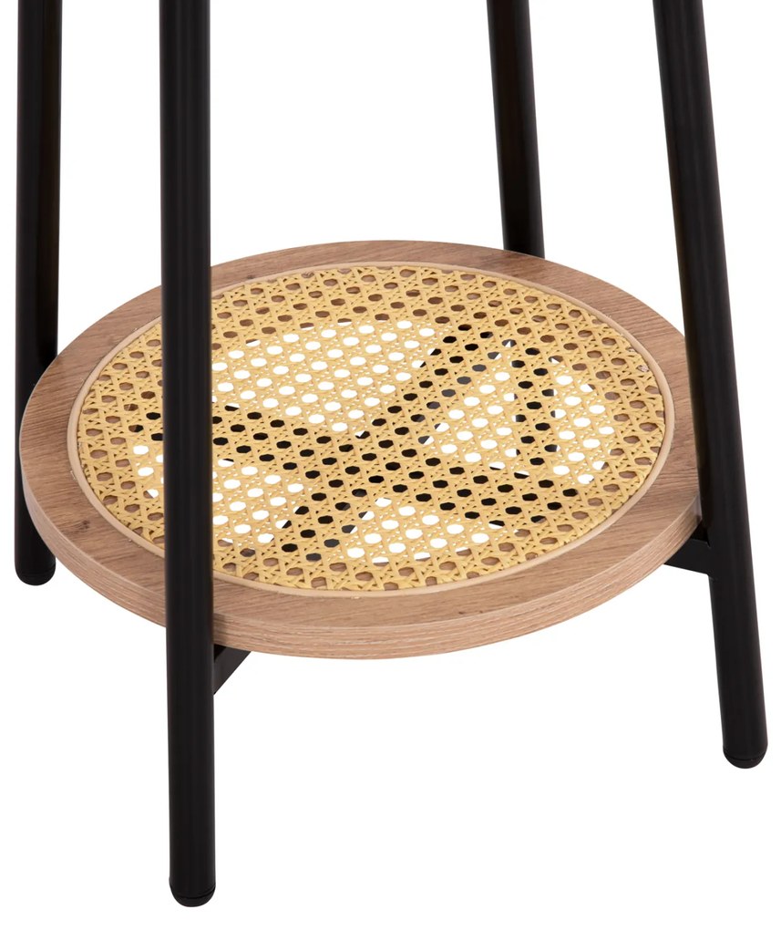 ΣΕΤ 2ΤΜΧ ΤΡΑΠΕΖΙΑ ΣΑΛΟΝΙΟΥ SEWELL HM21087 MDF-ΜΕΤΑΛΛΟ-ΣΥΝΘΕΤΙΚΟ RATTAN Φ80εκ &amp; Φ45εκ