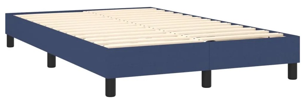 ΚΡΕΒΑΤΙ BOXSPRING ΜΕ ΣΤΡΩΜΑ &amp; LED ΜΠΛΕ 120X190ΕΚ. ΥΦΑΣΜΑΤΙΝΟ 3270038