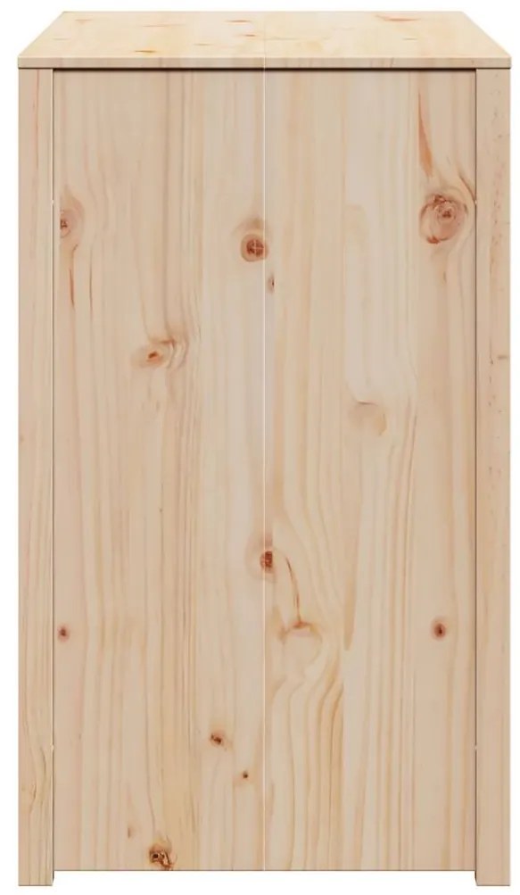 vidaXL Ντουλάπα Κουζίνας Καφέ 106 x 55 x 92 cm Μασίφ ξύλο πεύκου