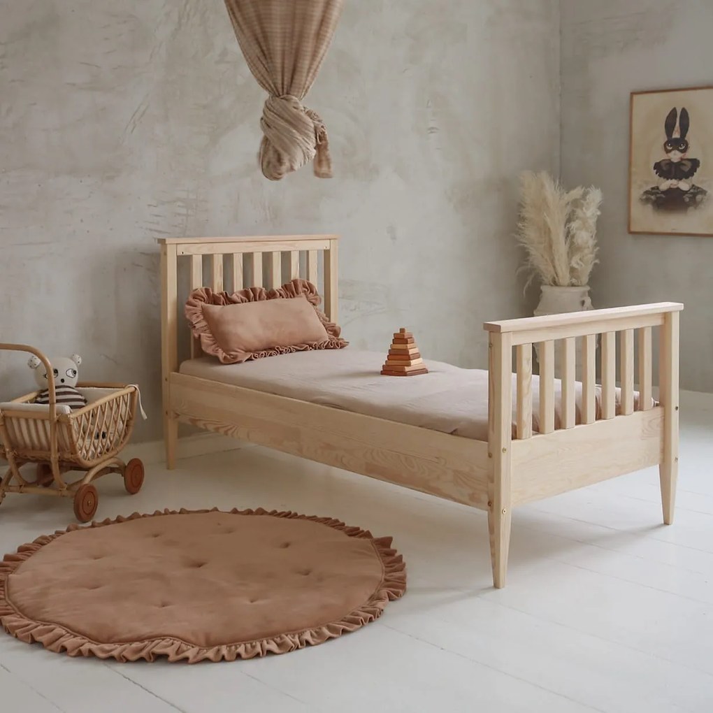 Κρεβάτι  Boho Maxi  σε Φυσικό  Ξύλο  100×200cm  Luletto (Δώρο 10% έκπτωση στο Στρώμα)