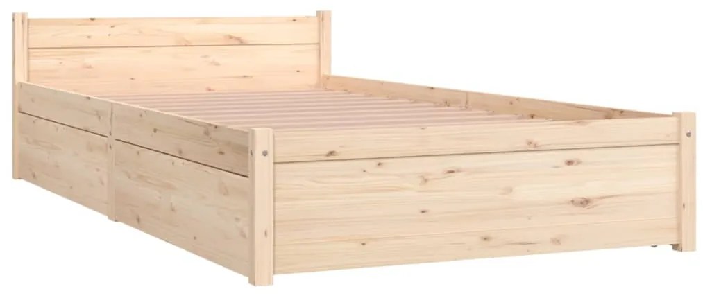 vidaXL Πλαίσιο Κρεβατιού με Συρτάρια 90 x 190 εκ Single