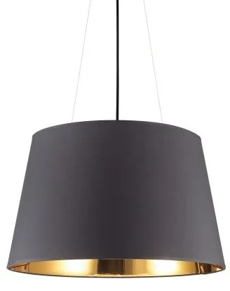 Κρεμαστό Φωτιστικό Οροφής Nordik μαύρο με χρυσό Ideal Lux-161662-Μαύρο-Χρυσό 161662