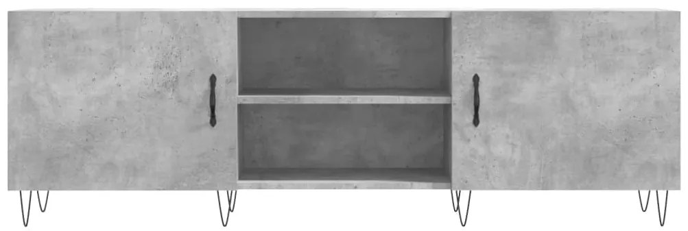 vidaXL Έπιπλο Τηλεόρασης Γκρι Σκυροδέματος 150x30x50 εκ. Επεξ. Ξύλο