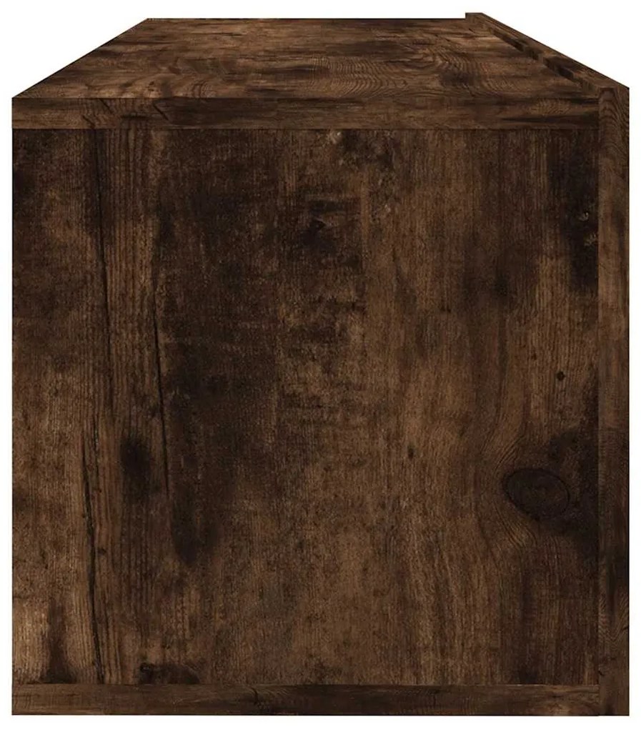 vidaXL Έπιπλο Τηλεόρασης Τοίχου Καπνιστή Δρυς 100x30x30 εκ. Επεξ. Ξύλο