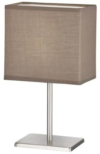 Επιτραπέζιο Φωτιστικό Νίκελ Kate Η30 Φ17 FH Ligting-850115-Καφέ 850115