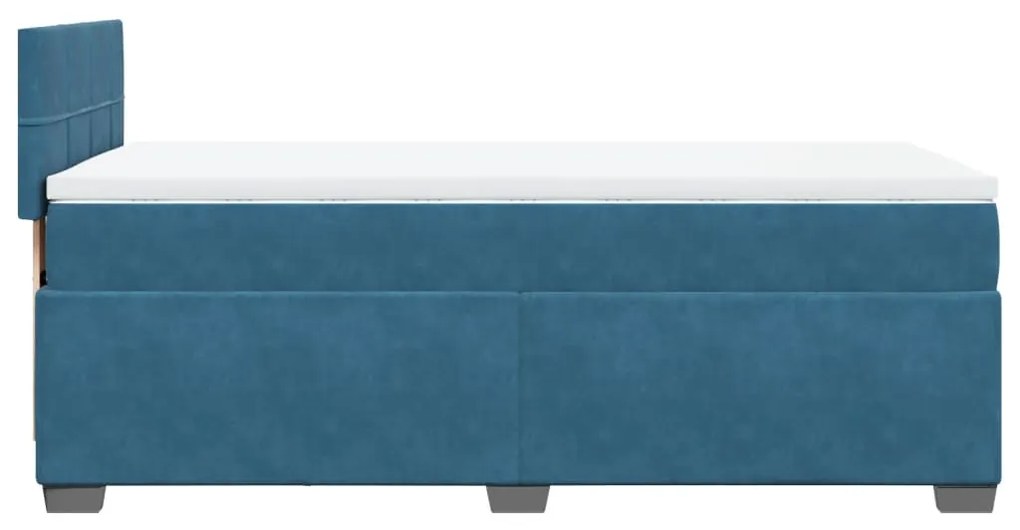 ΚΡΕΒΑΤΙ BOXSPRING ΜΕ ΣΤΡΩΜΑ ΜΠΛΕ 80 X 200 ΕΚ. ΒΕΛΟΥΔΙΝΟ 3288466